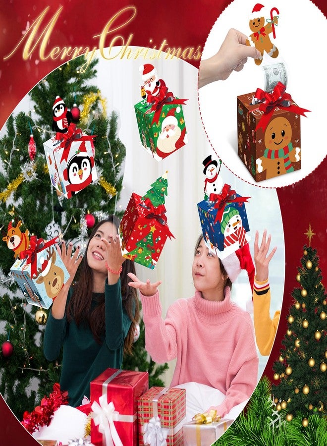 Cholemy 12pcs Christmas Money Box for Cash Pop up Christmas Money Holders for Cash Gift DIY Surprise Merry Pull Box Kit with Seal Bags for Xmas Holiday Birthday(Casual Style) - Image 3